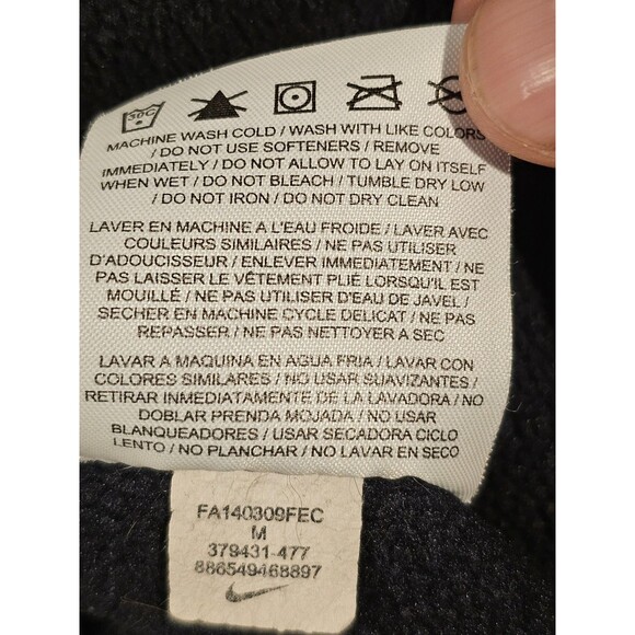 Nike Therma-FIT Pants Men’s Medium Black Fleece Training Bungee Toggle Open Hem - Picture 12 of 12